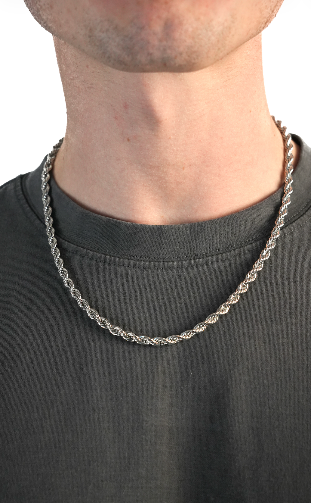 La Torsade Argent (5mm) | 316L Stainless Steel Jewelry | Dix sur Dix