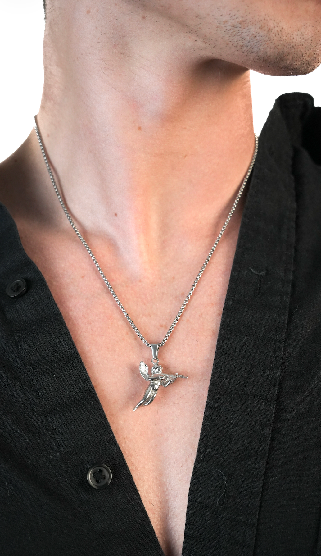 Cupidon Argent | 316L Stainless Steel Jewelry | Dix sur Dix