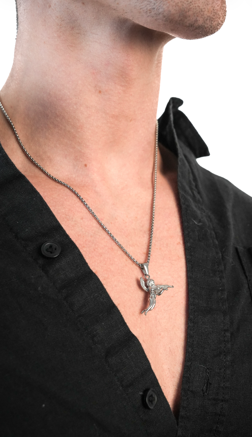 Cupidon Argent | 316L Stainless Steel Jewelry | Dix sur Dix
