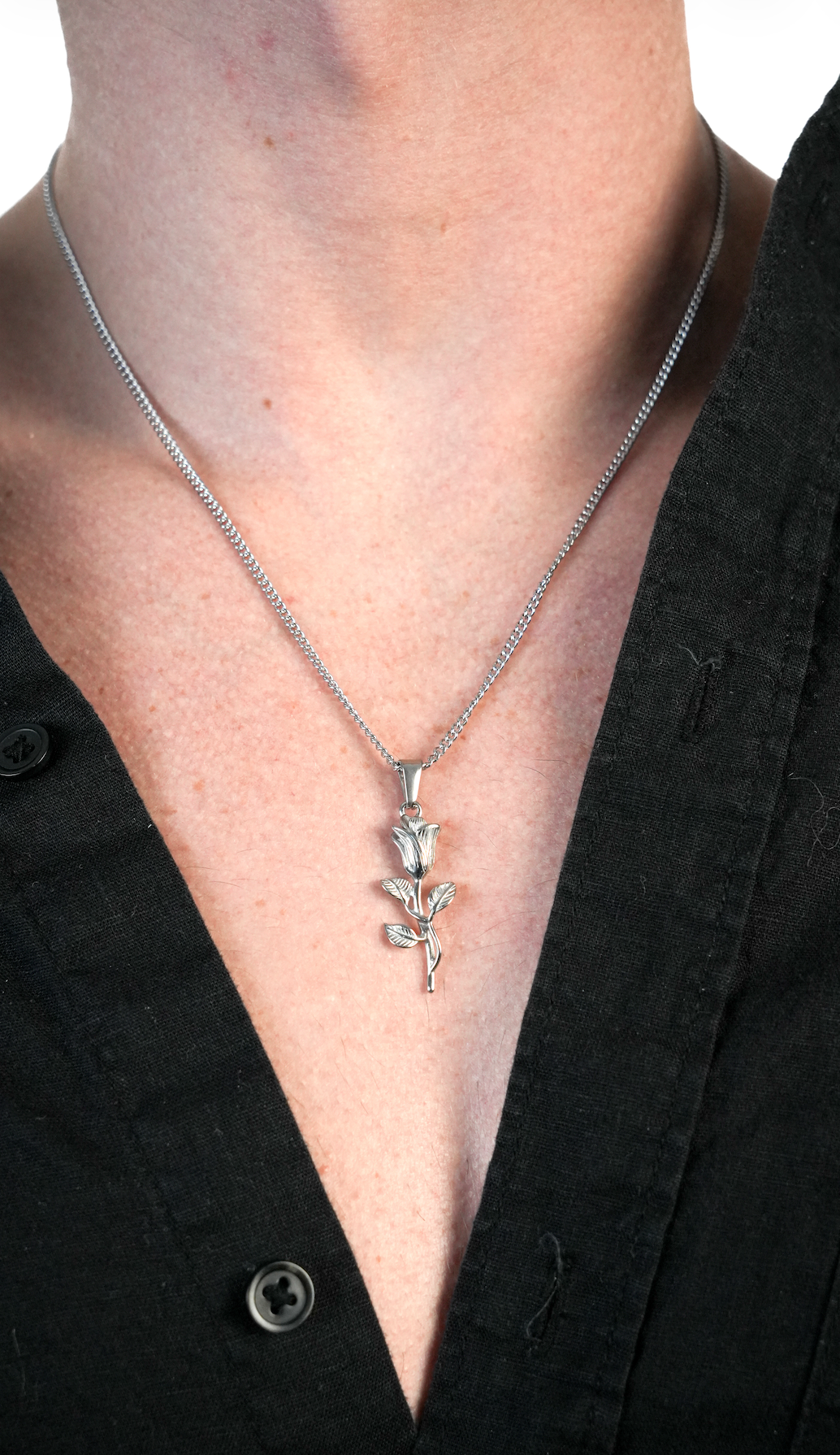La rose (argent)