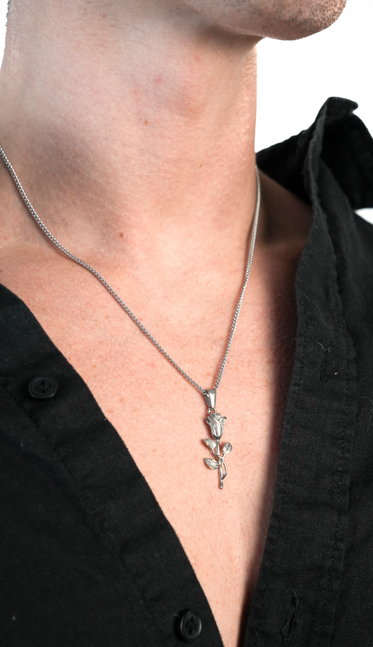 La rose (argent) | 316L Stainless Steel Jewelry | Dix sur Dix