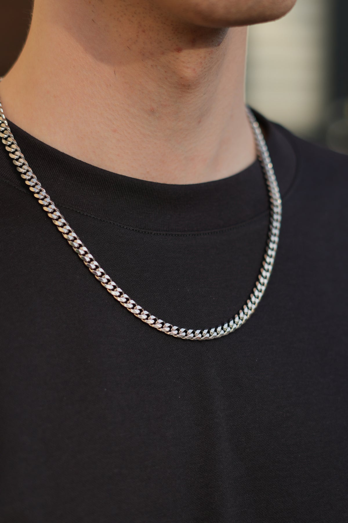Miami 6mm (argent) | 316L Stainless Steel Jewelry | Dix sur Dix