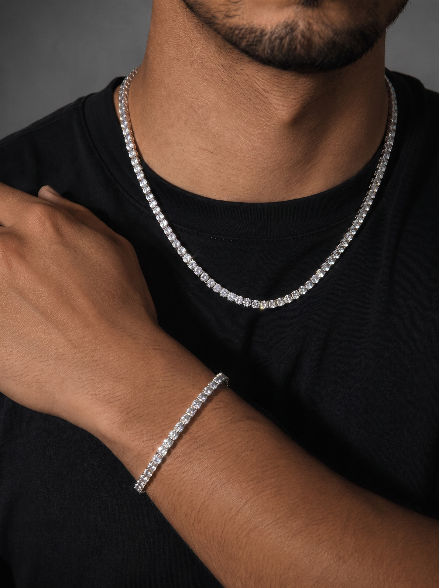 Bracelet tennis 5mm moissanite VVS1