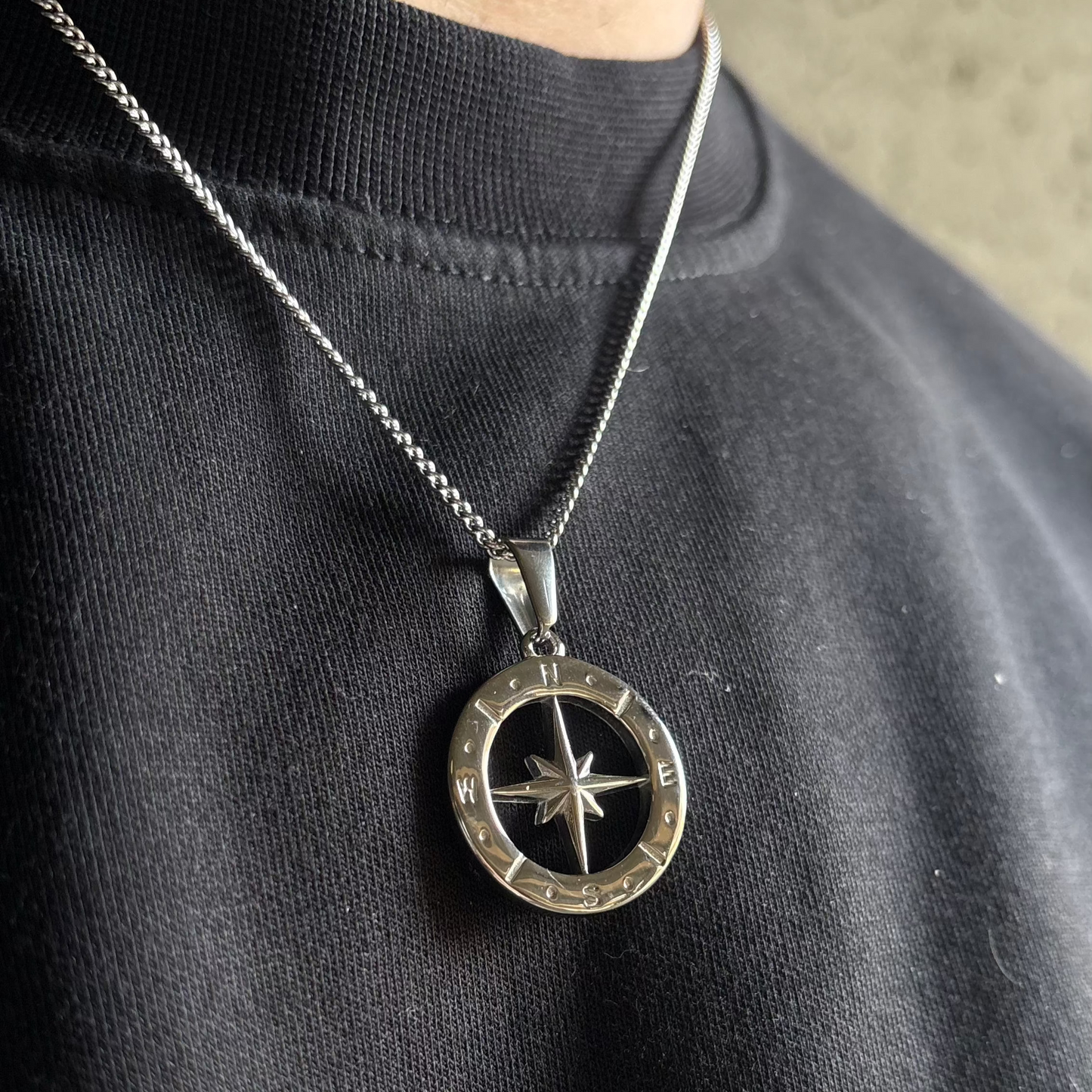 La Boussole Argent | 316L Stainless Steel Jewelry | Dix sur Dix