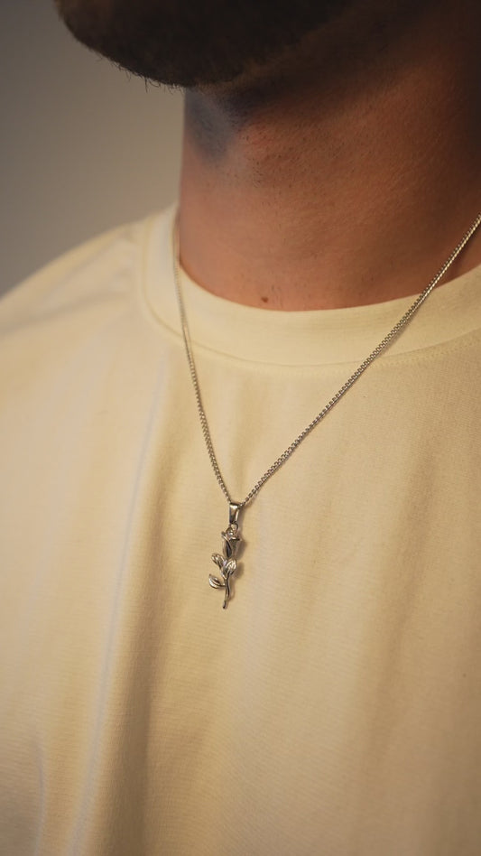 La rose (argent)